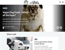 Tablet Screenshot of mbpets.com